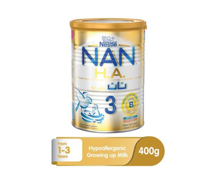 Nestle N12280082A Nan H.A. 3 Hypoallergenic Growing Up Milk Powder 400 g - Zoom Image