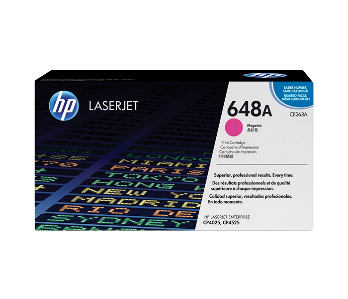 HP 648A Original LaserJet Toner Cartridge - Magenta (CE263A) - Zoom Image