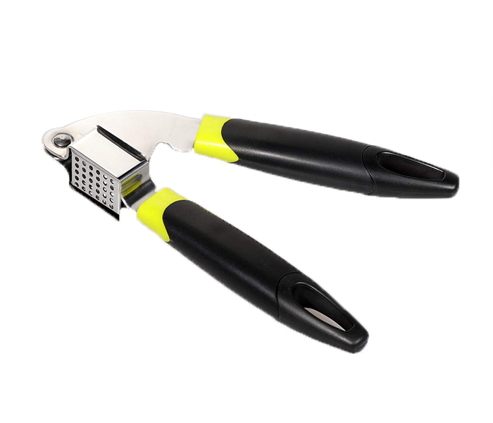 Royalford RF8928 Stainless Steel Garlic Press with ABS Handle - Black & Yellow - Zoom Image