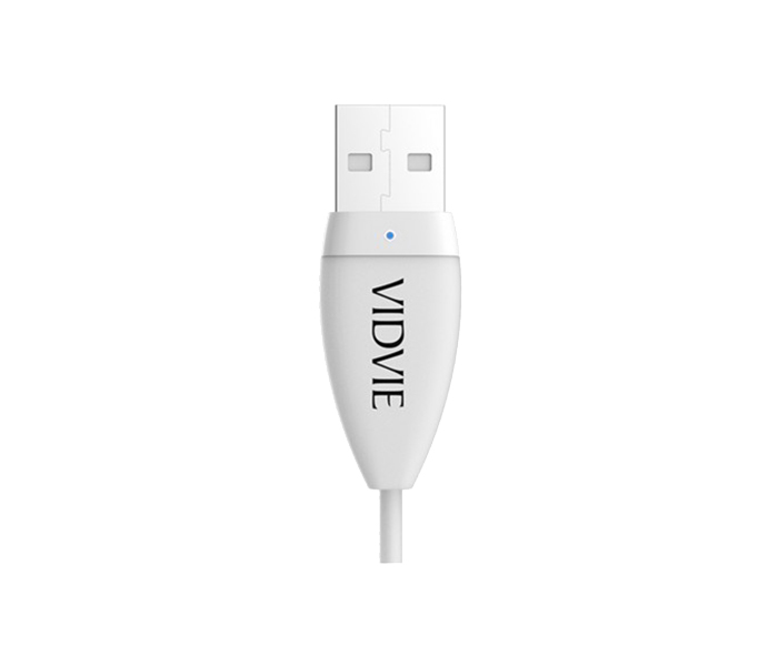 Vidvie CB-402 Data Cable for Smartphone - 1 Meter, White - Zoom Image 1