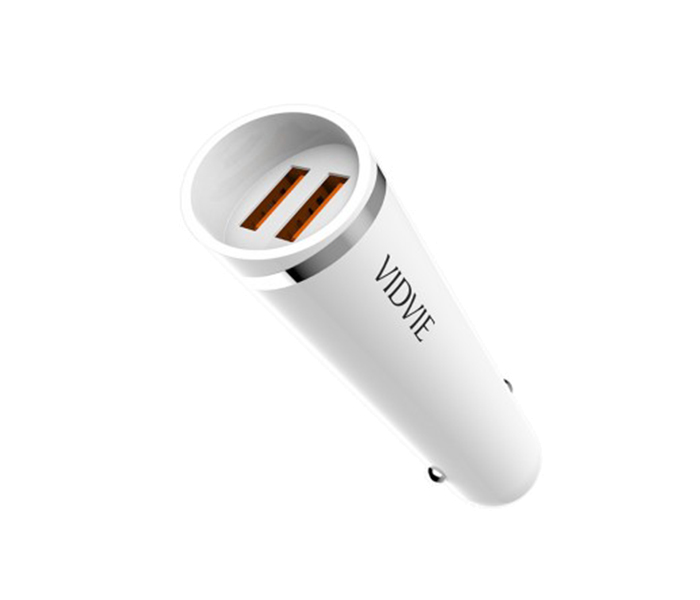 Vidvie CC-506 2.4A Car Charger for Apple iPhone - White - Zoom Image 2