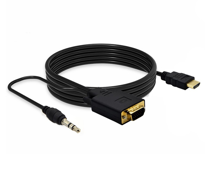 Trands TR-CA8461 HDMI to VGA Converter Adapter Cable - Black, 3 Meter - Zoom Image 5