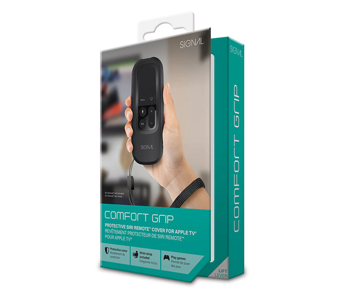 I Sound SIG-8212 Gcomfort Grip Siri Remote for Apple TV - Black - Zoom Image 2