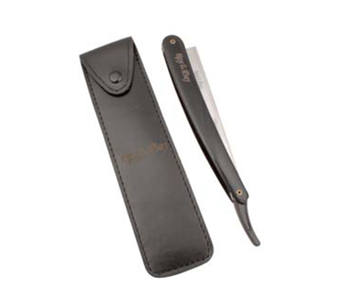 Tips & Toes TT-646 Stainless Steel Professional Straight Razor for Classic Shaving, Black - Zoom Image 3