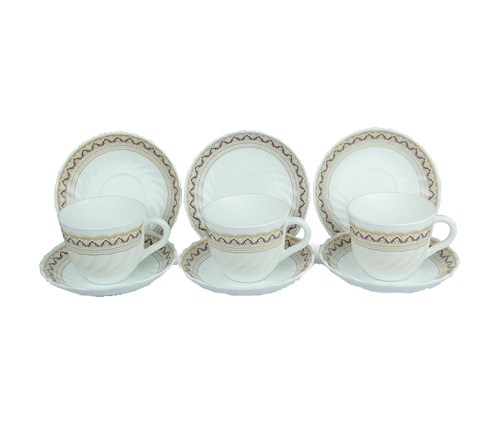 Lucca Moughul 12 Pieces Opel Cup & Saucer Set - Zoom Image 2