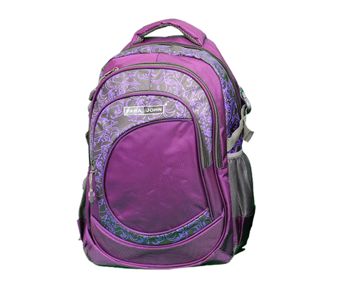 Para John PJSB6035A20 20-inch School Backpack - Dark Grey & Purple - Zoom Image