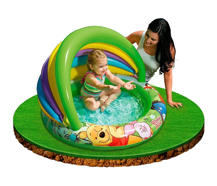 Intex ZX-57424 102 x 69CM Inflatable Winnie the Pooh Baby Pool - Zoom Image 1