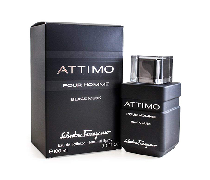 Salvatore Ferragamo 100ml Attimo Black Musk Eau De Toilette Spray for Men - Zoom Image