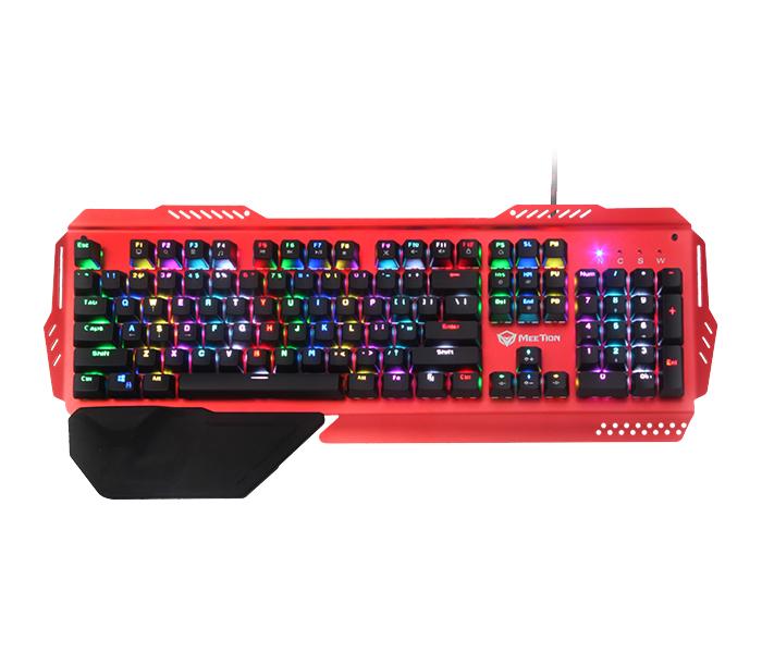 Meetion MT-MK20 RGB Multimedia Metal Mechanical Keyboard - Red - Zoom Image 1