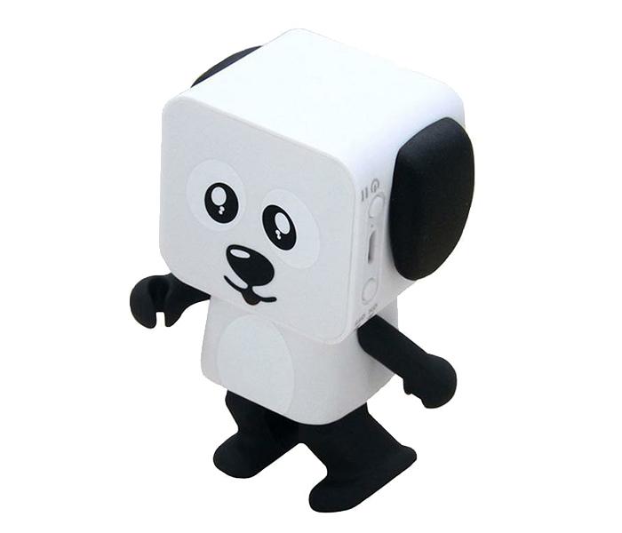 New Smart Dancing Robot Bluetooth Speaker with USB Charging Cable - White & Black - Zoom Image 1