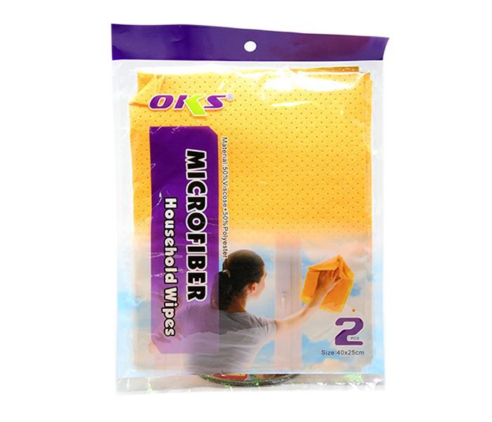 2 Pieces Microfiber Household Wipes - Yellow - Zoom Image 2