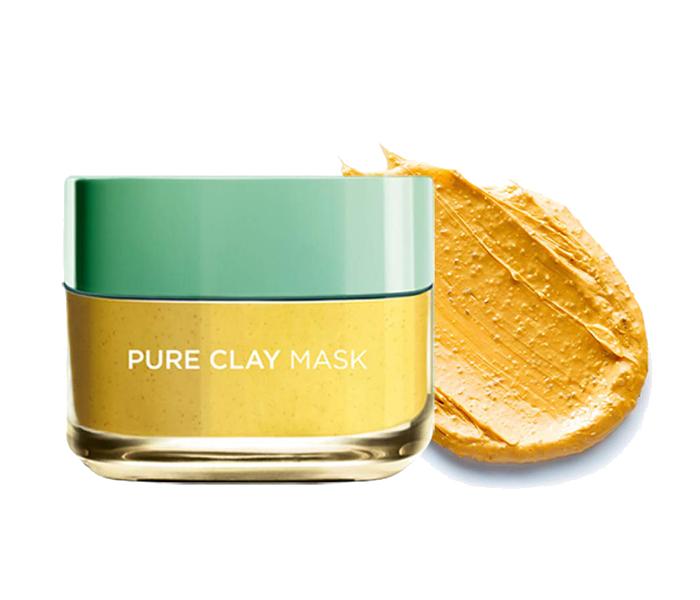 L'Oreal Paris Pure Clay Yellow Mask with Yuzu Lemon Cleanses - 50ml - Zoom Image 3