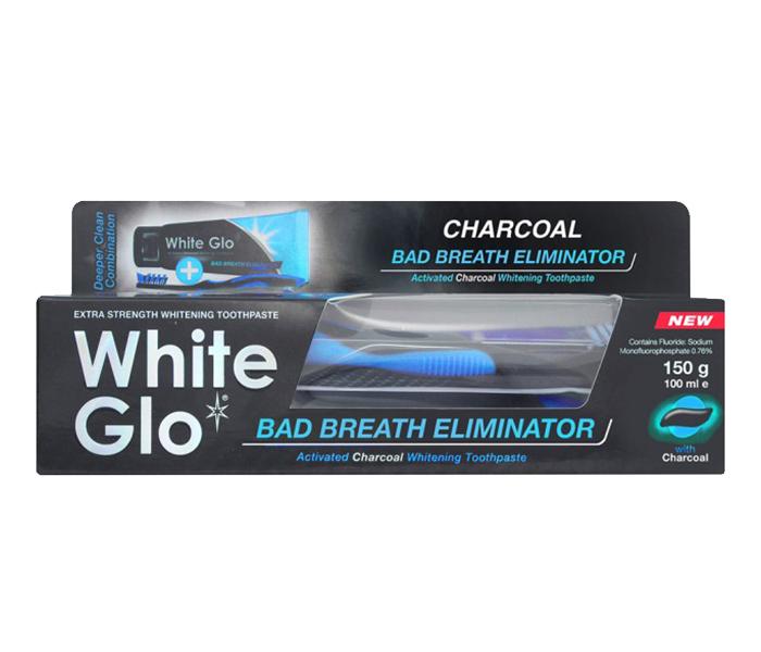 White Glo Charcoal Bad Breath Eliminator Toothpaste - 150g - Zoom Image