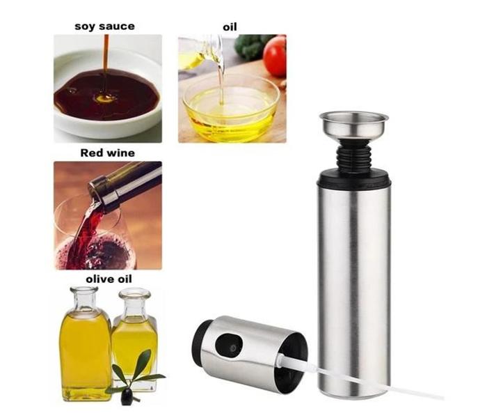 Stainless Steel BBQ Oil Spray Bottle - Silver - Zoom Image 1