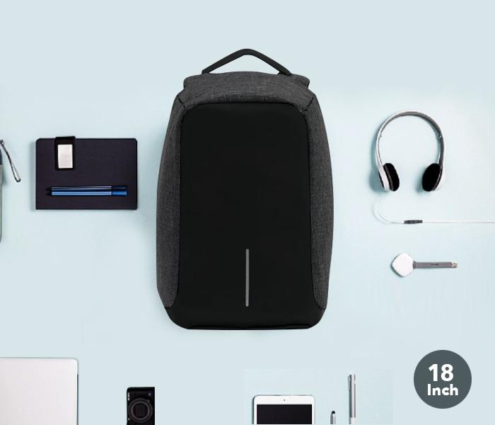 Anti-Theft Backpack 18 Inch with USB Port Black,JA002 - Zoom Image 5