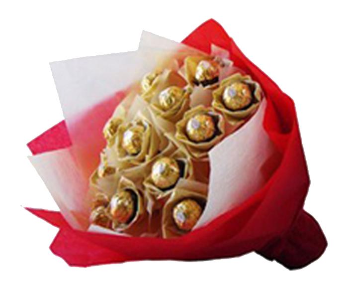 Arabian Florist 16 Pieces Feroro Chocolate Bouquet  - Zoom Image