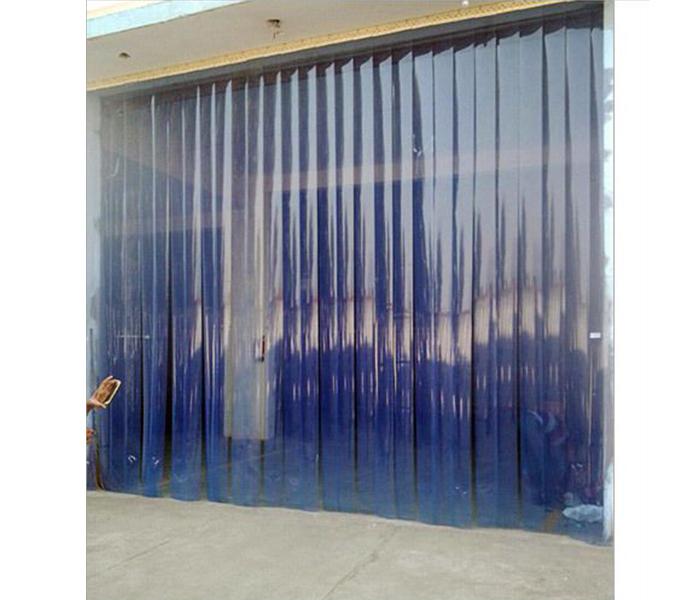 Jassco JAS-031 100 x 100 cm PVC Strip Curtain with Installation - Transparent - Zoom Image