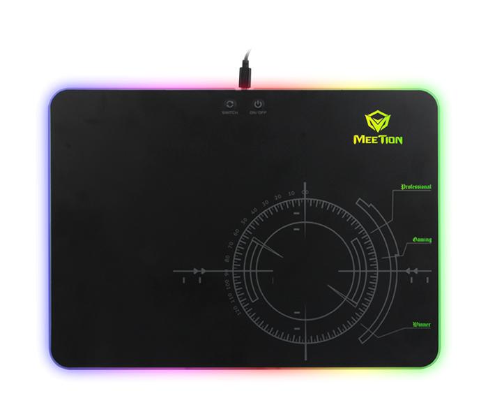 Meetion MT-P010 Backlit Gaming Mouse Pad - Black - Zoom Image 1