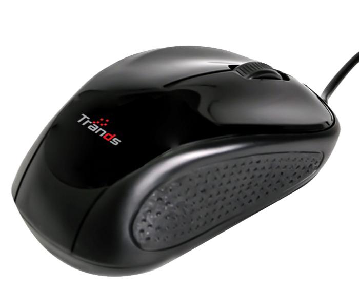 Trands TR-MU141 Wired USB Optical Mouse - Black - Zoom Image