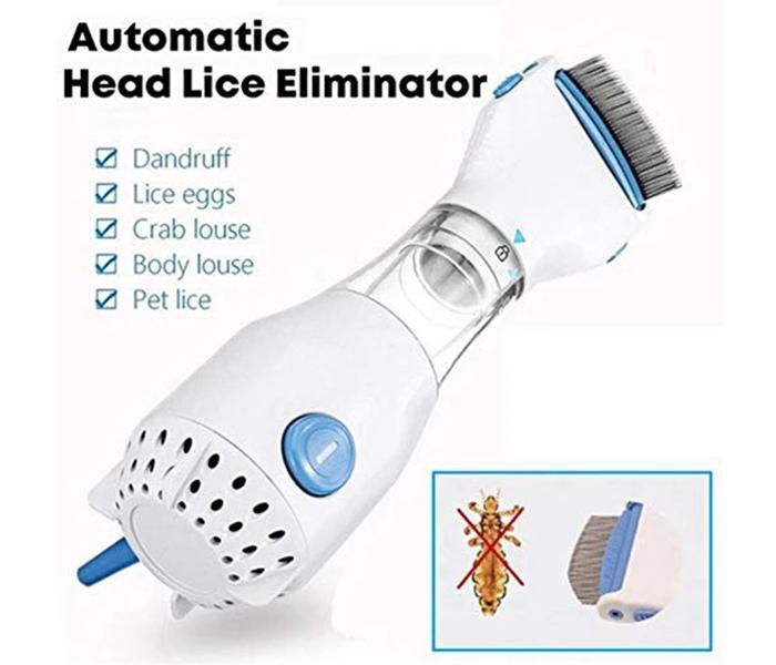 V Comb Electric Vacuum Lice & Nits Remover - White - Zoom Image 4