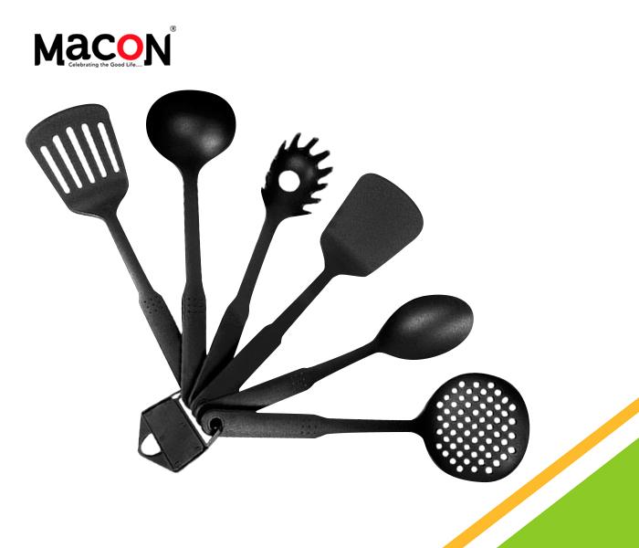 Macon 13 Pcs Non-Stick Cookware Set With Kitchen Tool Set Black - Black, JA018  - Zoom Image 3