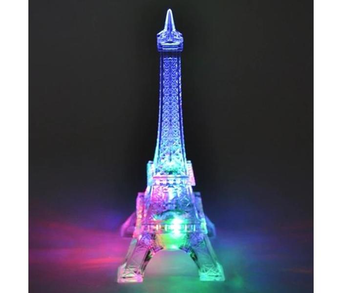 5-inch Illuminated Acrylic Eiffel Tower Night Light Stand - Zoom Image