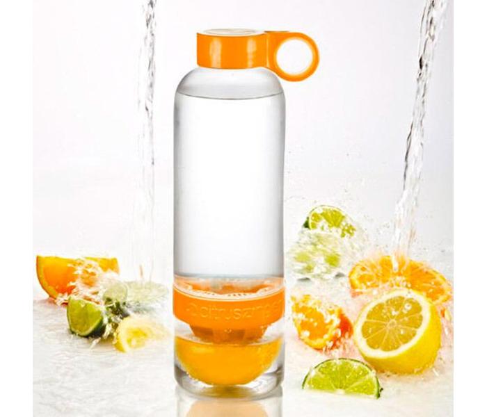 Zing Anything 3 Pieces Citrus Zinger Orange Drinking Water Bottle with Press Twist Infuse - Zoom Image 3