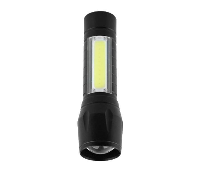 XPE & COB LED Flashlight - Black - Zoom Image 3