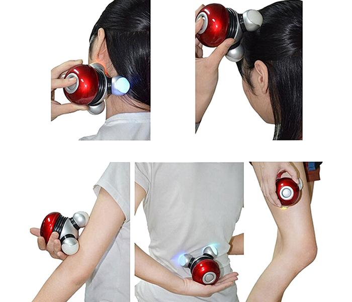 Chilaster Battery Operated Mini Massager - Red & Grey - Zoom Image 2