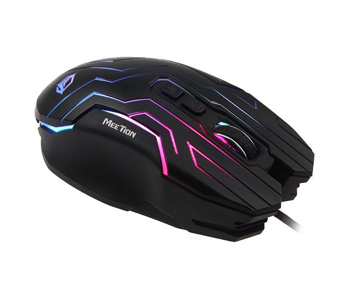 Meetion MT-GM22 Dazzling RGB Ergonomic Gaming Mouse - Black - Zoom Image 7