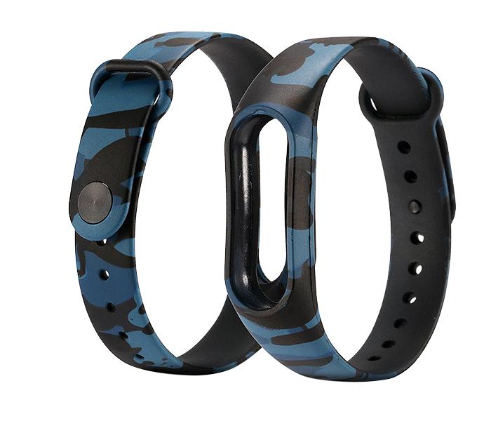 Veronic Smart Band Wrist Camouflage Strap for Xiaomi Mi Band 3 - Army Blue - Zoom Image 1