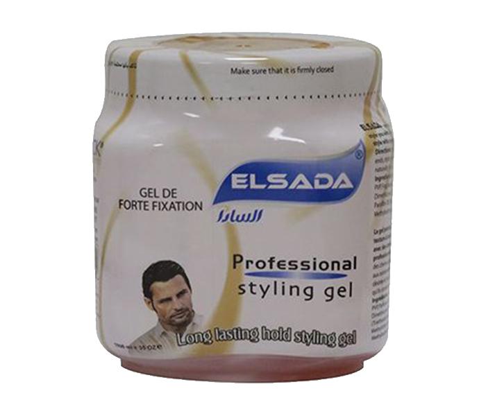 Elsada 1000ml Professional Styling Hair Gel - Brown - Zoom Image