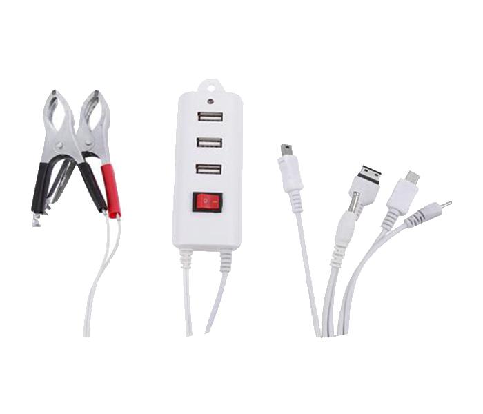 Zen 6 in 1 DC Multifunction Charger & 3 USB Port Power with Switch Protect - Zoom Image 1