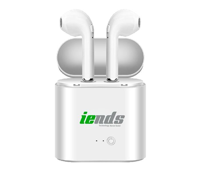 iends TWS-F17 Wireless Earbuds with Charging Case - White - Zoom Image 1