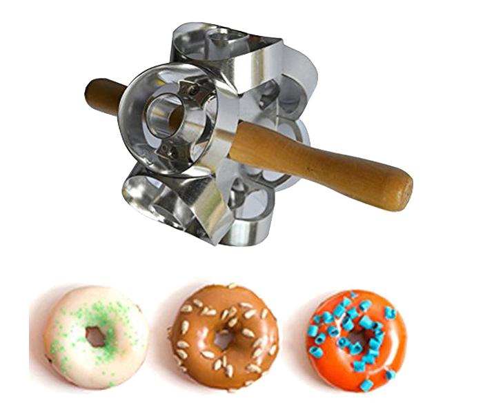 Heavy Duty Rolling Metal Donut Cutter - Silver - Zoom Image 2