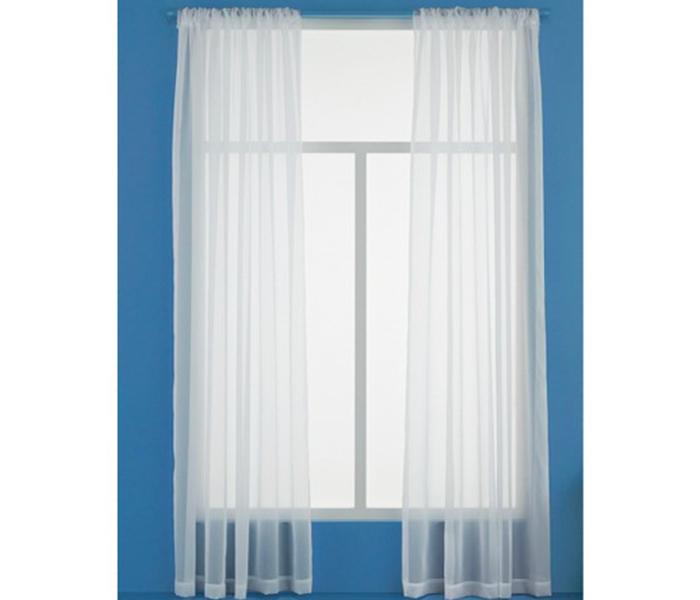 Jassco JAS-004 200 x 300cm Sheer Curtain with Installation - White - Zoom Image