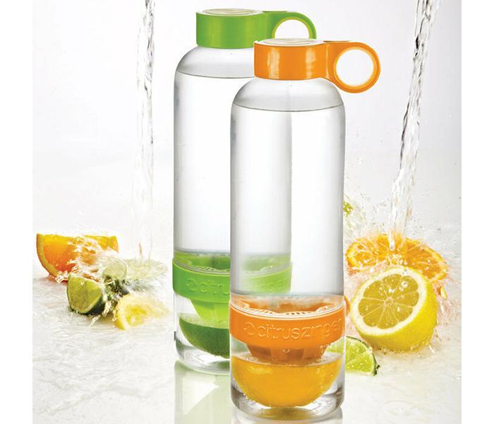 Zing Anything 3 Pieces Citrus Zinger Orange Drinking Water Bottle with Press Twist Infuse - Zoom Image 4