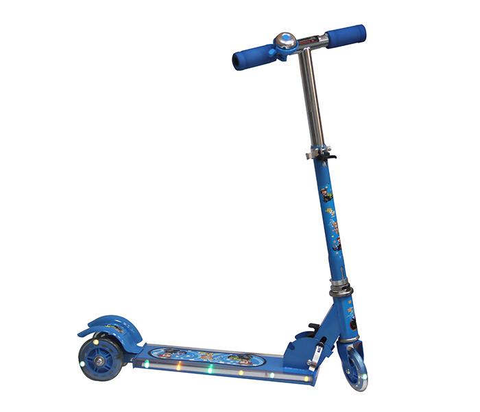 Taqdeer SC-5319 3 Wheel Electric Kids Scooter with Music & LED Lights - Blue - Zoom Image 2