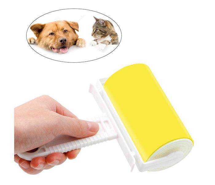 Pet Hair Fluff Dust Remover Roller Set - Yellow - Zoom Image 2