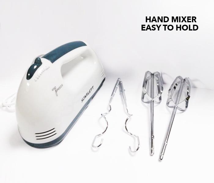  Scarlett JA022 7 Speed Easy to Hold Super Hand Mixer  - White  - Zoom Image 2