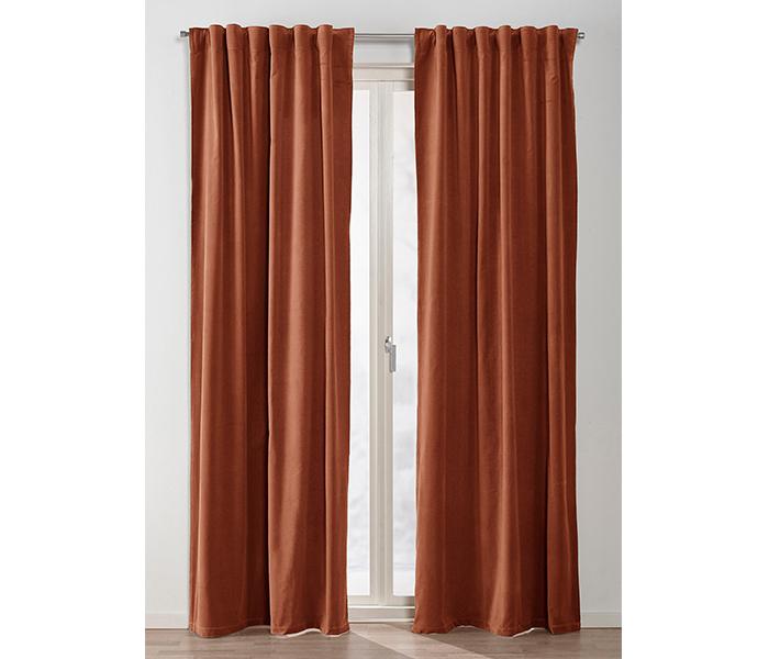 Blue Finch BF-001 200 x 300 cm Normal Fabric Curtain with Installation - Brown - Zoom Image