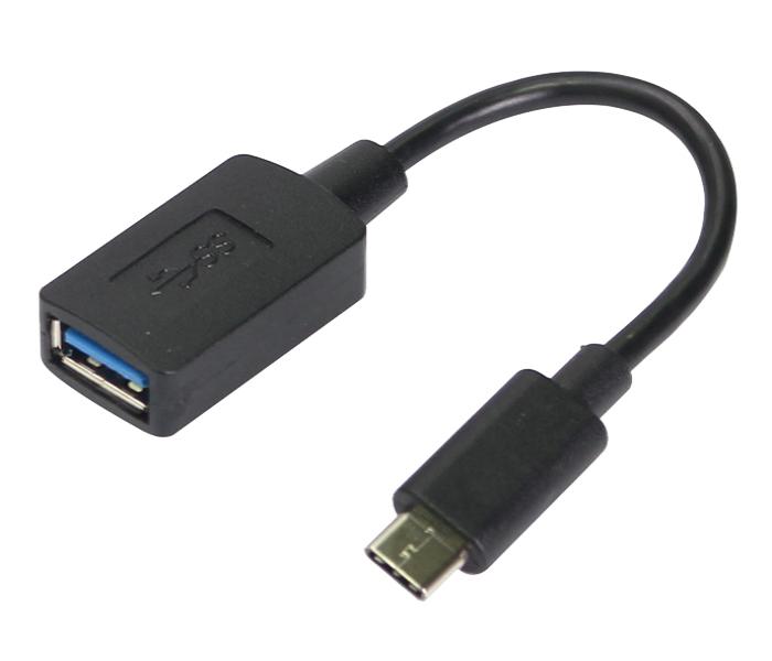 Trands TR-CA903 Type C Male to USB Type A Female Cable Adapter - Black - Zoom Image 2