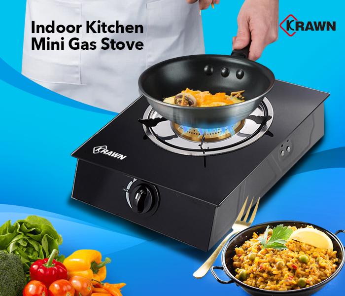 Krawn Single Burner Indoor Kitchen MIni Gas Stove - Zoom Image