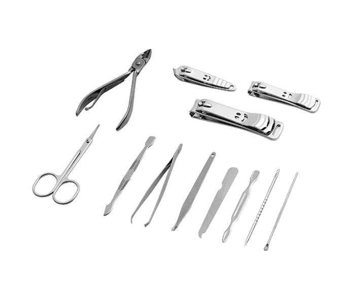 13 Pieces Stainless Steel Galante Manicure Set - Silver - Zoom Image 4