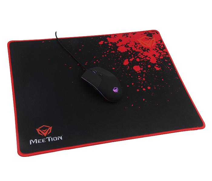 Meetion MT-P110 Rubber Square Gaming Mouse Pad - Black - Zoom Image 1