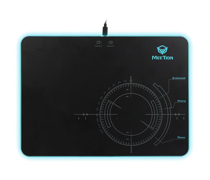 Meetion MT-P010 Backlit Gaming Mouse Pad - Black - Zoom Image 5