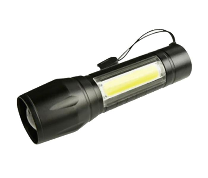 XPE & COB LED Flashlight - Black - Zoom Image 4