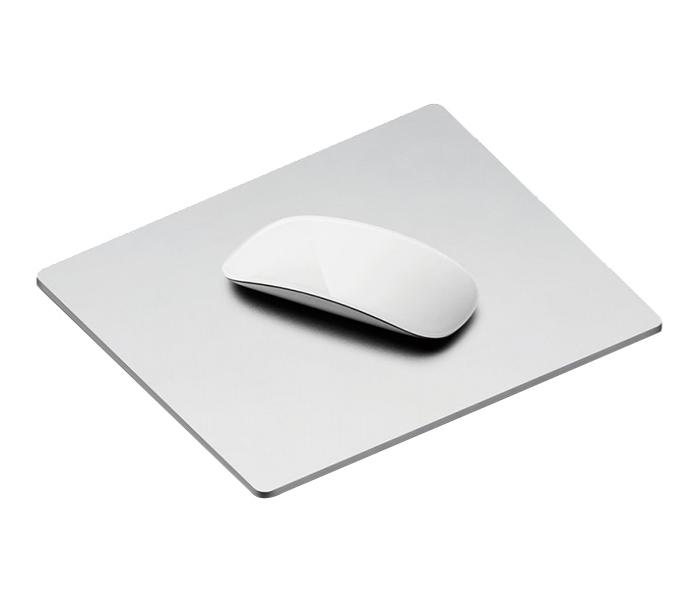 Trands TR-MP477 Aluminium Metallic Edition Non-Slip Rubber Base Mouse Pad - Silver - Zoom Image 2