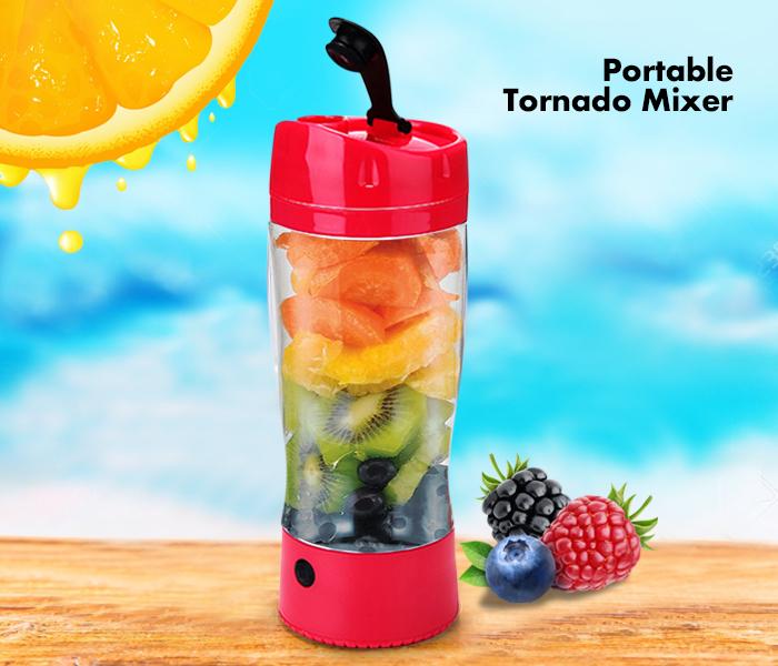 DLC MX5722 Portable Tornado Mixer 650ML - Red - Zoom Image 3