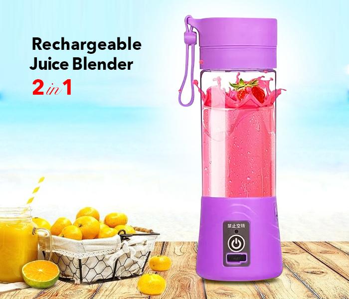 Portable Rechargeable Juice Blender 2B with USB Purple , JA016 - Zoom Image